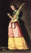 Francisco de Zurbaran Saint Apollonia Spain oil painting artist